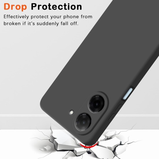 Husa Soft Touch, slim, ALC Mobile, anti soc, compatibila cu Xiaomi Redmi A5 4G, Negru Tpu